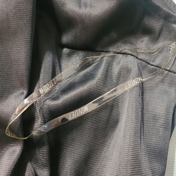 Mini Goth Cocktail Dress in Black w Blue Detail - Picture 7 of 16